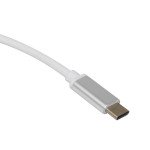 Wholesale Type C USB to OTG USB Data / Charge and Sync Cable Adapter 6 inch (Silver)